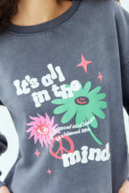 Graphic Oversized Sweatshirt – “It’s All in the Mind”