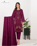 Banadora Dhanak Winter Embroidery Suit with Velvet Shawl – Zarqash
