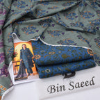 BINSAEED Printed Khaddar 3-Piece Suit – 6 Color Options