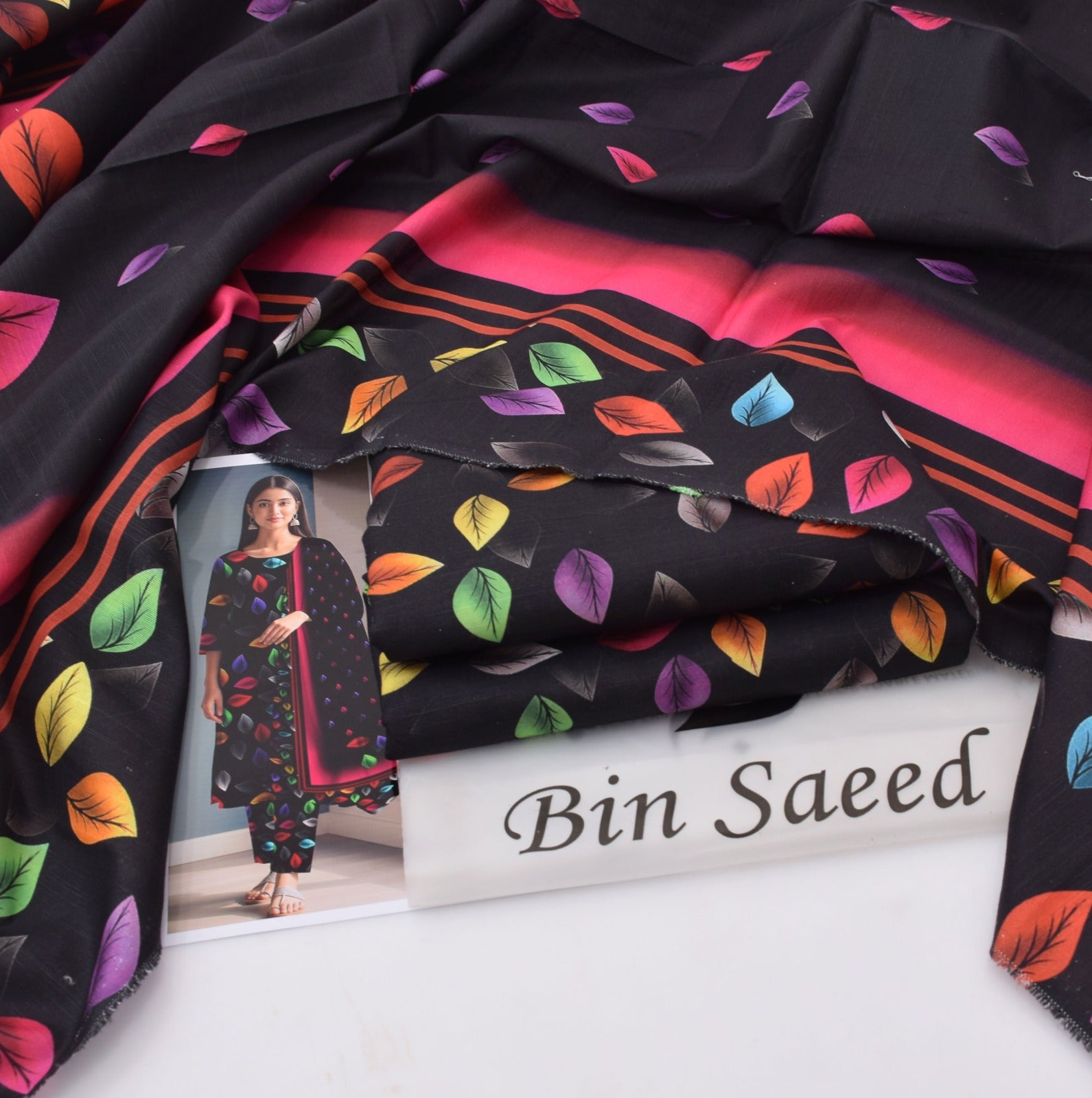 BINSAEED Khaddar Printed Collection 3PC – 6 Color Variants