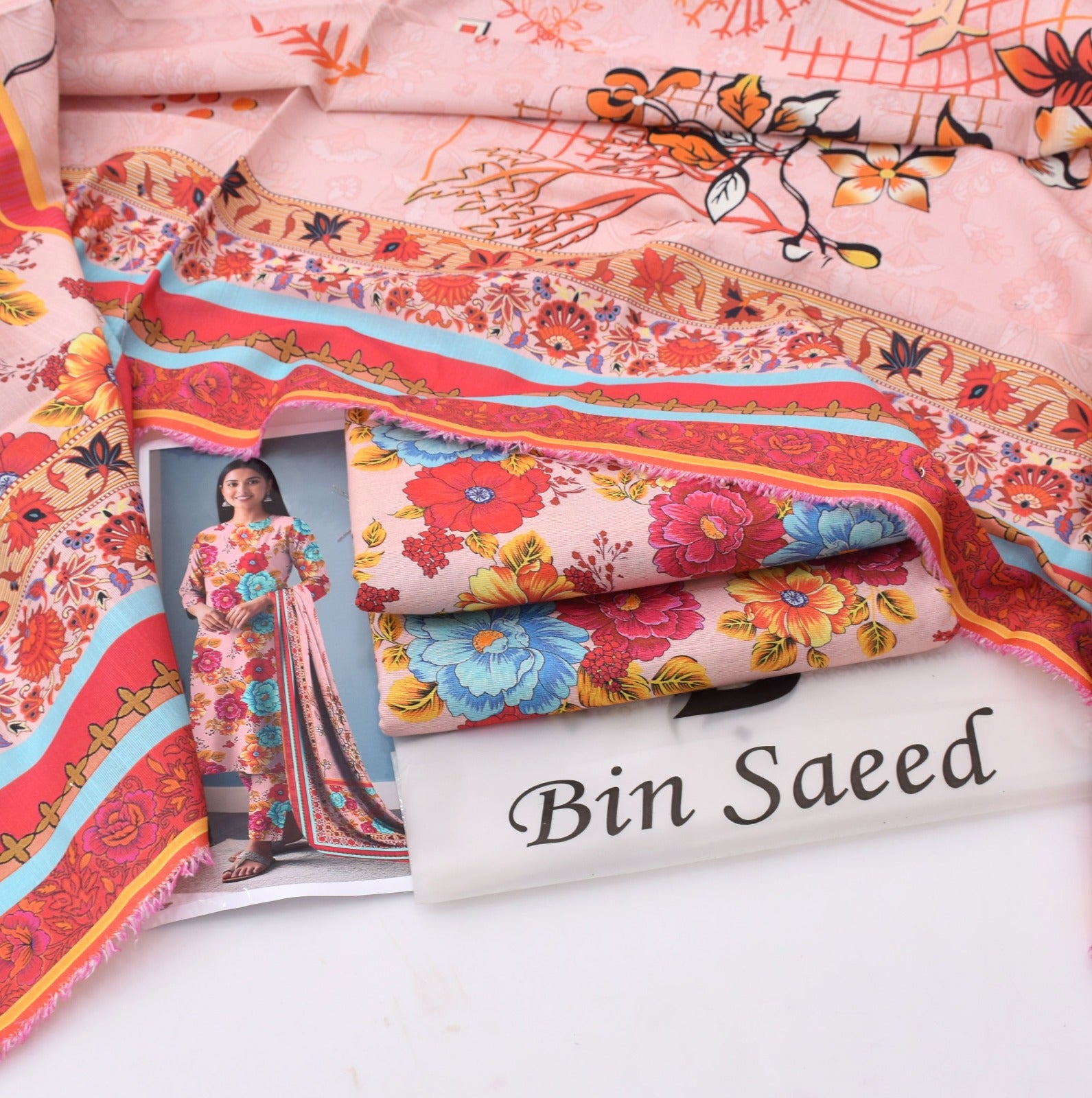 BINSAEED Khaddar Printed Collection 3PC – 6 Color Variants