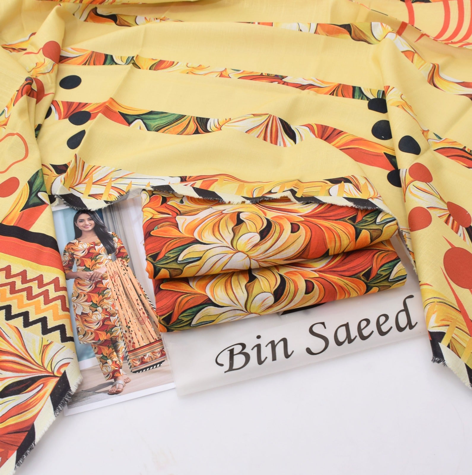 BINSAEED Khaddar Printed Collection 3PC – 6 Color Variants