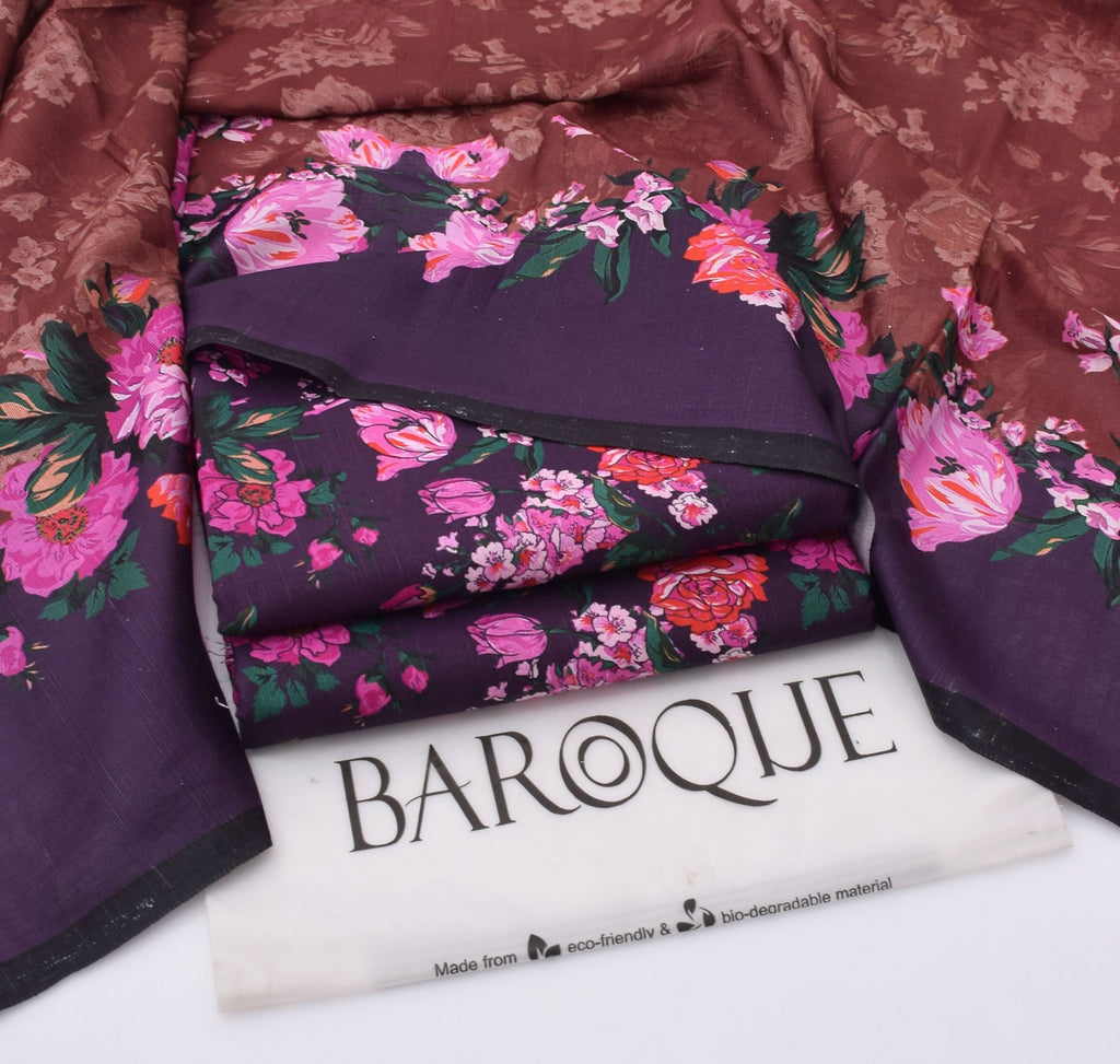 BAROQUE Exclusive Printed Khaddar Suit – New Arrival