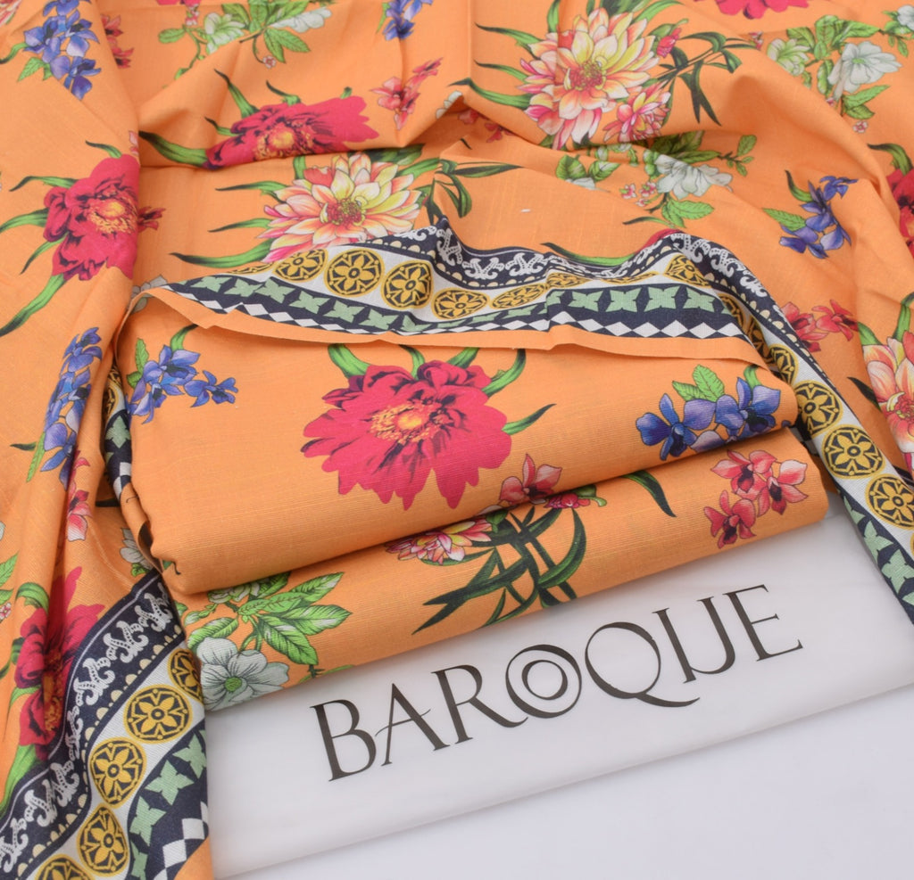 BAROQUE Signature Printed Khaddar Collection - 6 Different Color