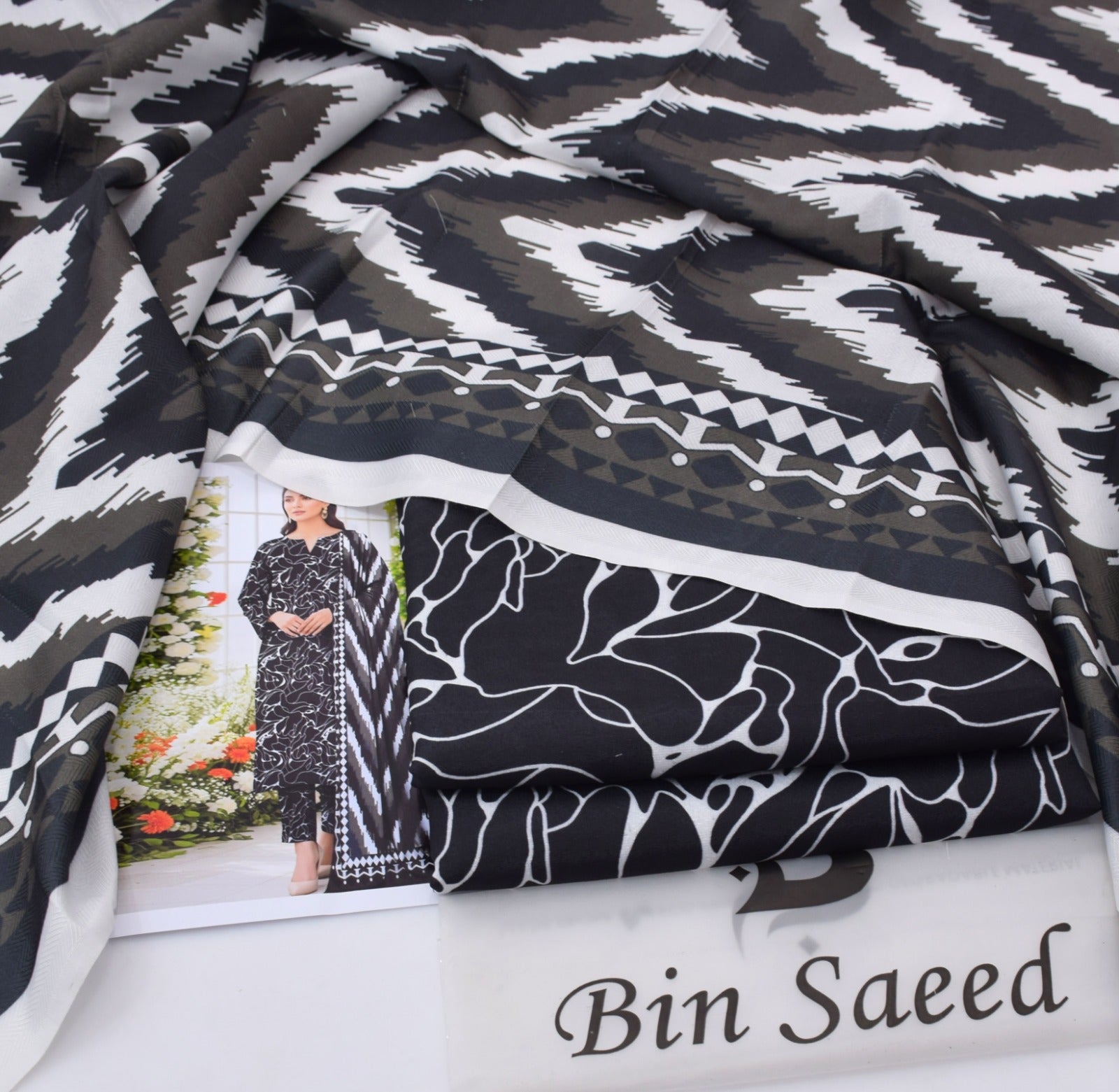 Bin Saeed Karandi Digital Print Collection -11 Color