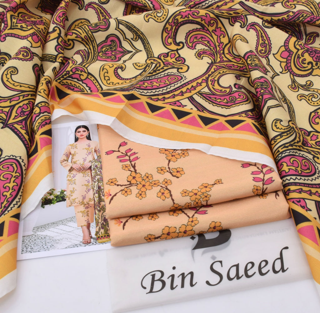 Bin Saeed Karandi Digital Print Collection -11 Color