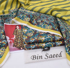 BINSAEED Printed Khaddar 3-Piece – Premium Winter Suit || 7 Colors