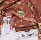 BINSAEED Printed Khaddar 3-Piece – Premium Winter Suit || 7 Colors