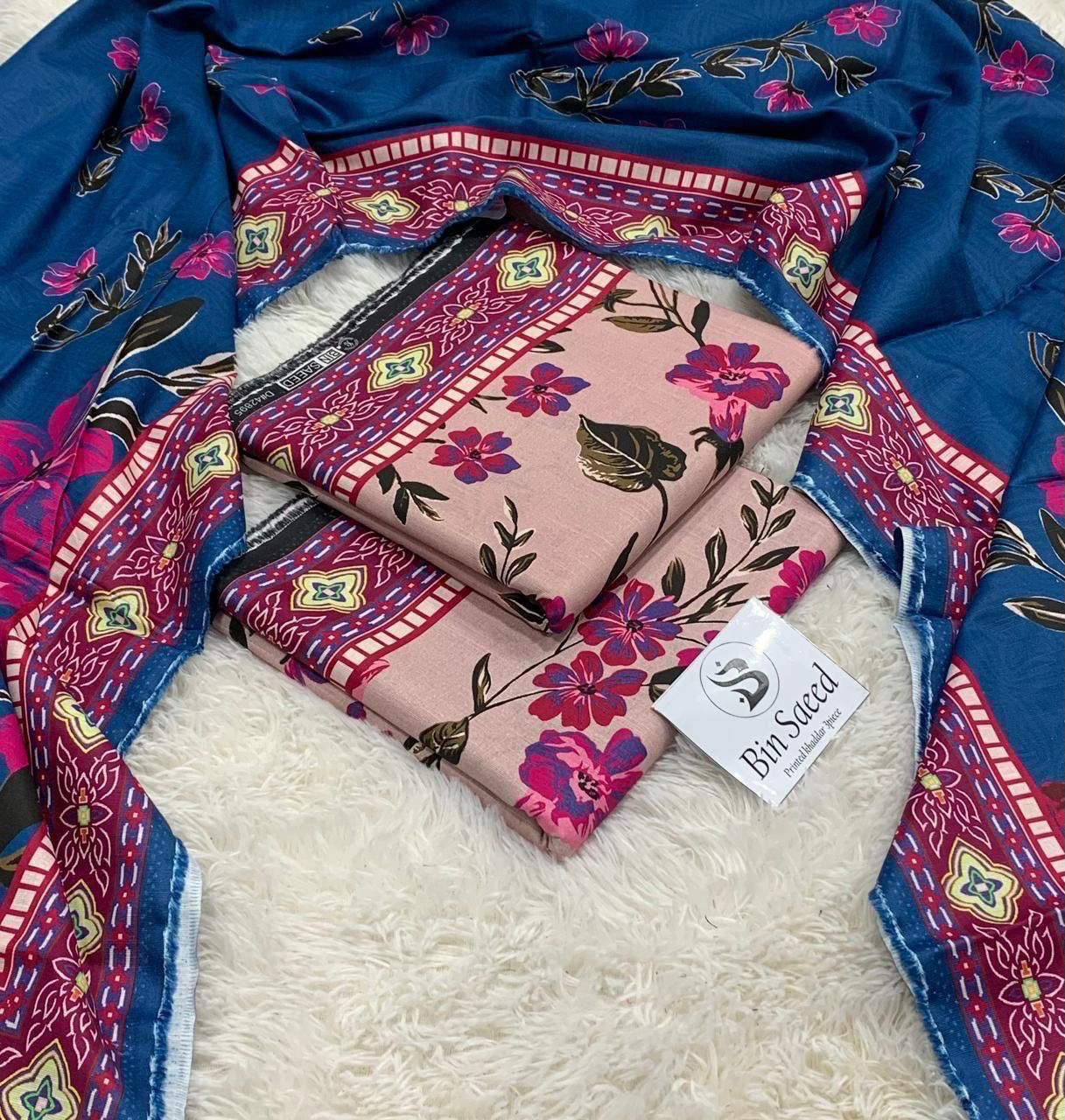 BAROQUE Exclusive Printed Khaddar 3PC – Soft Winter Fabric Guaranteed