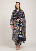 BINSAEED Original Printed Khaddar Suit – Winter Edition