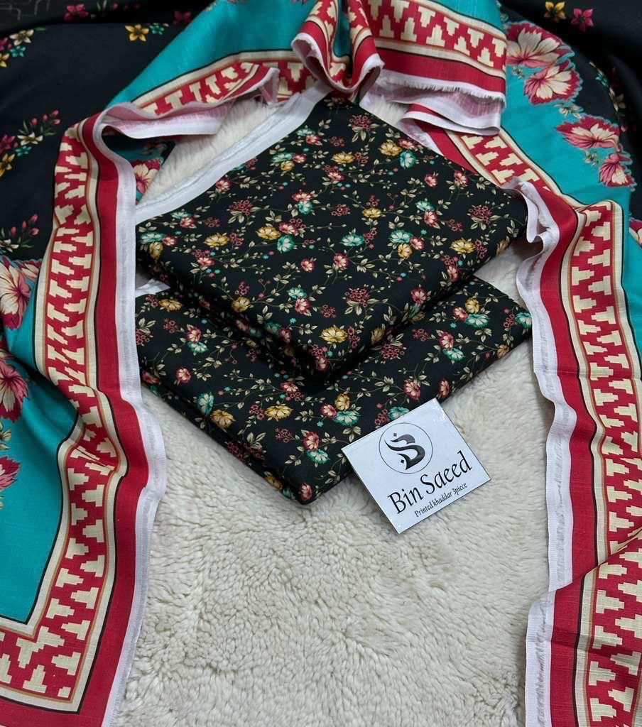 BAROQUE Printed Khaddar 3PC – Premium Winter Collection