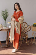 A Sling Elegant Dhanak 3PC Unstitched Winter Fabric with Pashmina