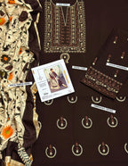 URGE Elegant Winter Dhanak 3PC Unstitched Fabric with Pashmina