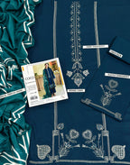 COCO Elegant Dhanak 3PC Unstitched Fabric with Digital Pashmina