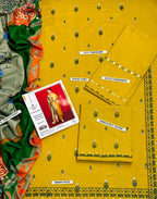 URGE Royal Dhanak 3PC Unstitched Winter Fabric with Pashmina Shawl