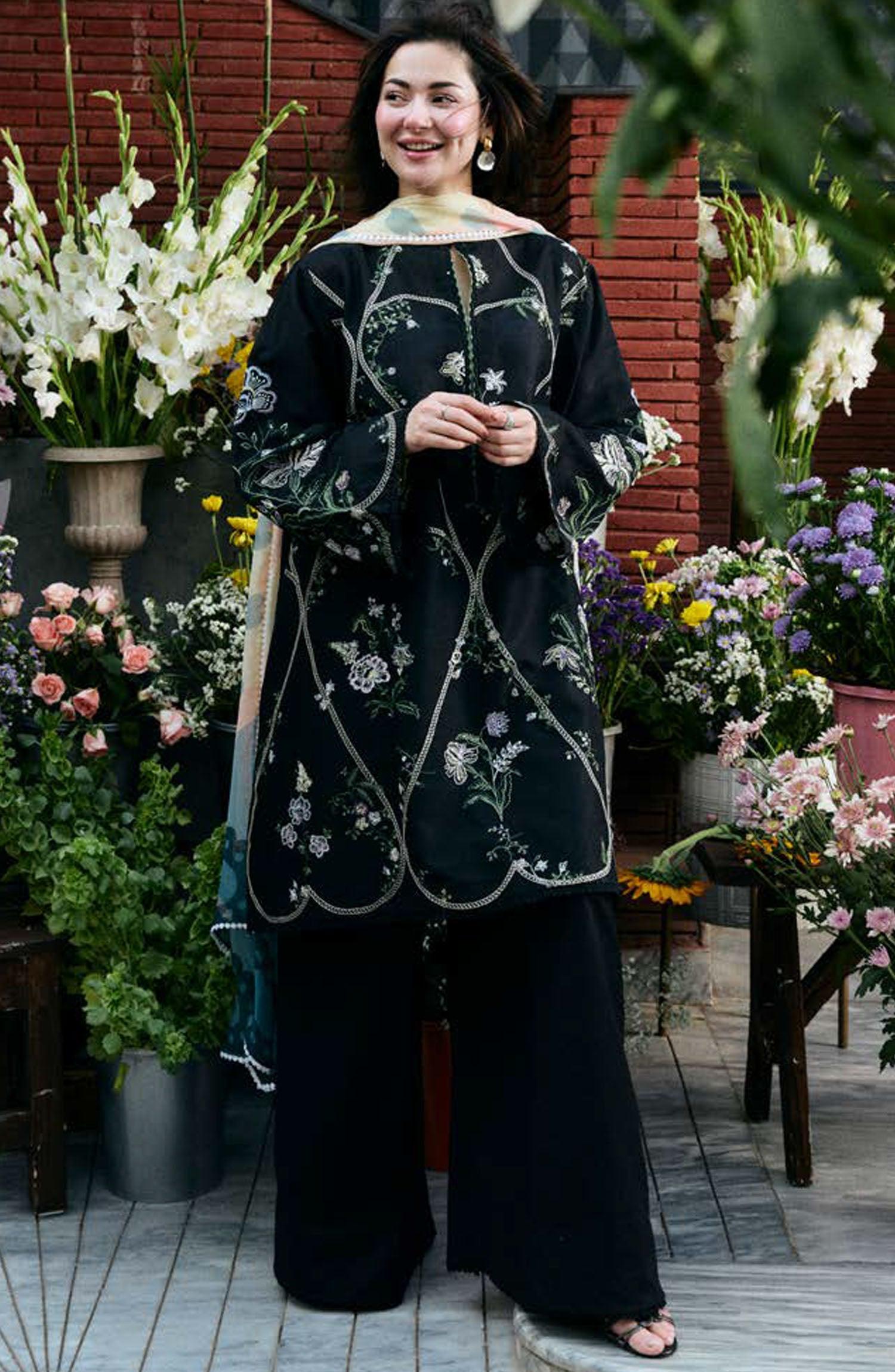 Zara Shahjahan ClassicWeave Dhanak 3PC Unstitched Fabric with Pashmina