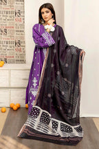 URGE Winter Elegance Dhanak 3PC Unstitched Fabric with Pashmina