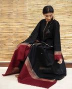 DYOT Winter Dhanak 3PC Embroidered Suit with Pashmina Shawl