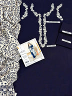 A Sling Winter Dhanak 3PC Suit with Embroidered Detailing & Pashmina Shawl