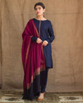 DYOT Dhanak 3PC Embroidered Winter Suit + Pashmina Shawl