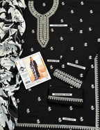 URGE Winter Dhanak 3PC Embroidered Suit with Digital Pashmina Shawl