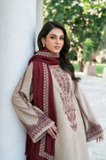 Zara Shahjahan Premium Winter Dhanak 3PC Unstitched Fabric with Pashmina