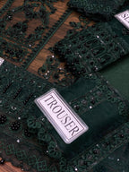 Mushq Premium Wedding Collection – Luxury Net Embroidered 3PC Unstitched Suit