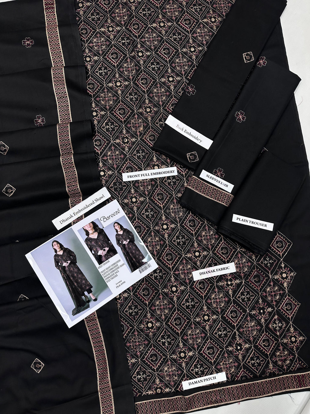 Bareeze Dhanak Embroidered Suit – Premium Dyed Winter 3PC