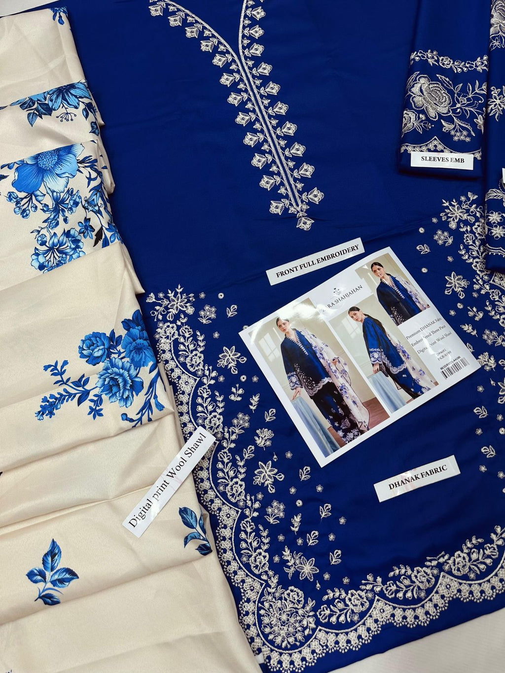 Zara Shahjahan Unstitched Winter Dhanak – Heavy Embroidered 3PC Set