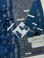 Bareeze Exclusive Dhanak Suit – Full Embroidery with Dhanak Shawl