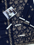 Bareeze Premium Dhanak – Full Heavy Embroidered 3PC Unstitched Suit