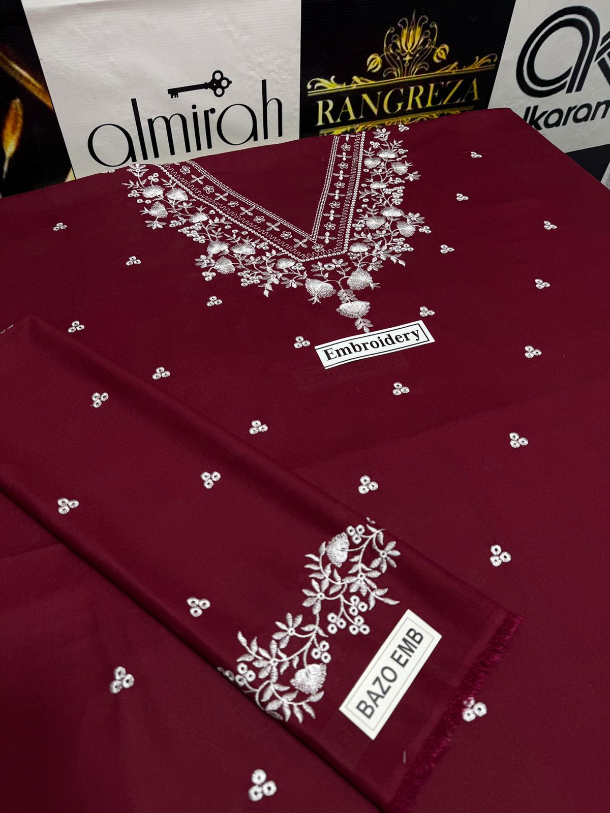 Premium Dhanak 2PC – Embroidered Winter Suit 2025