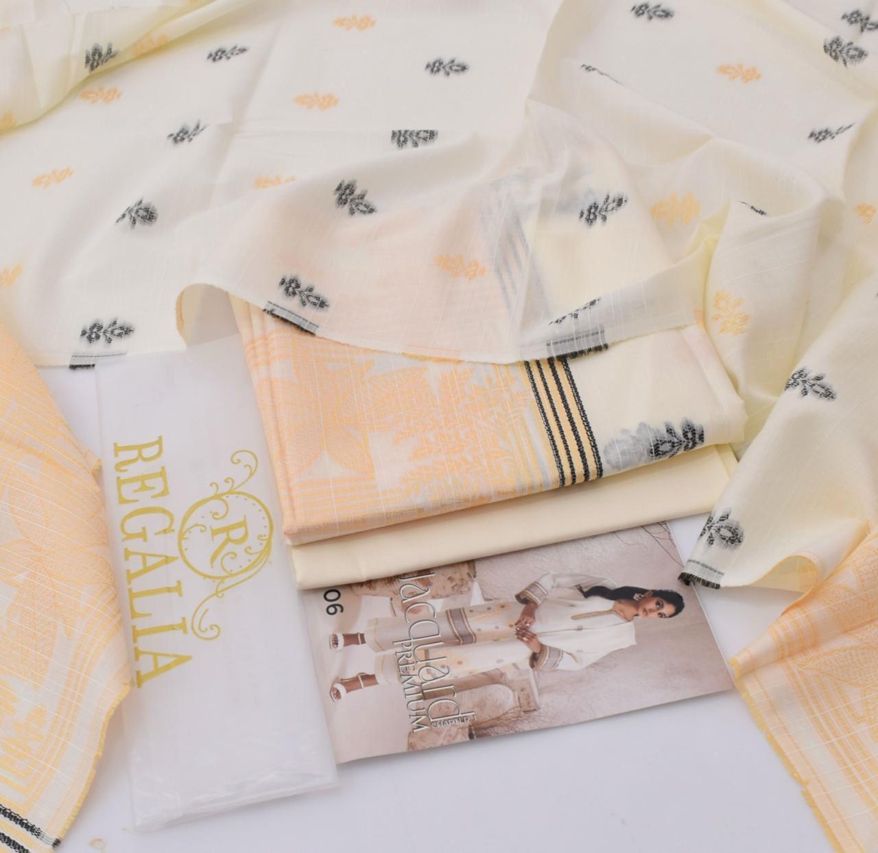 Regalia Jacquard Collection 2025 – Viscose Linen 3PC Suit