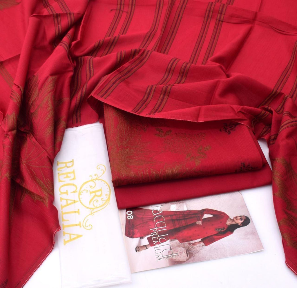 Regalia Jacquard Collection 2025 – Viscose Linen 3PC Suit
