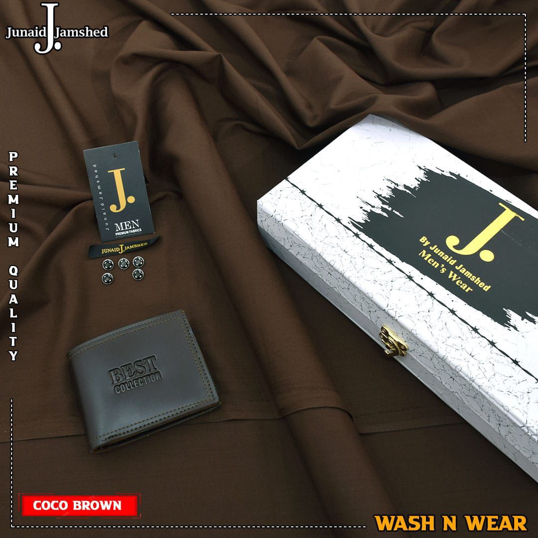 J. Junaid Jamshed Soft Winter Wash’n Wear – Premium Unstitched 4-Meter Fabric