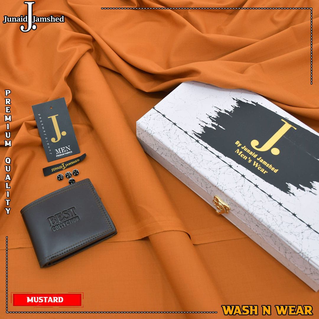 J. Junaid Jamshed Soft Winter Wash’n Wear – Premium Unstitched 4-Meter Fabric