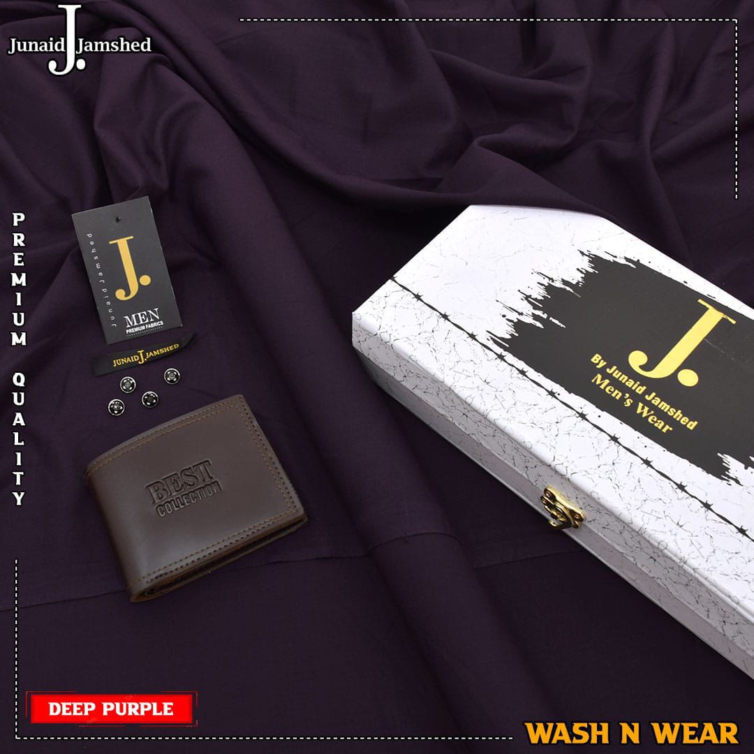 J. Junaid Jamshed Soft Winter Wash’n Wear – Premium Unstitched 4-Meter Fabric
