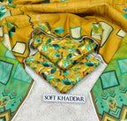 Premium Swiss Soft Khadder Printed 3PC Suit || 10 Colors