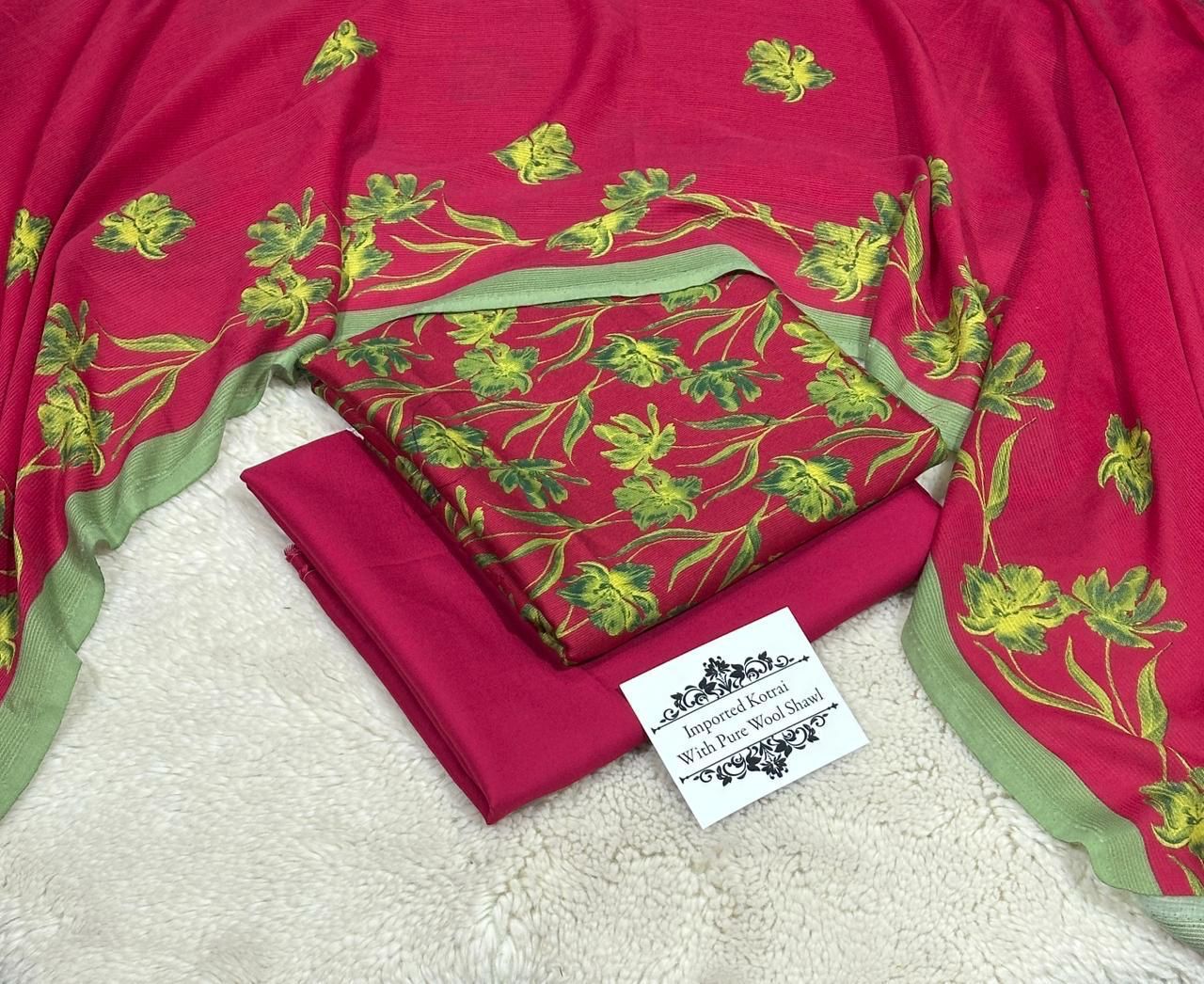 Kotrai Marina Winter 3PC Suit – Wool Shawl || 13 Colors