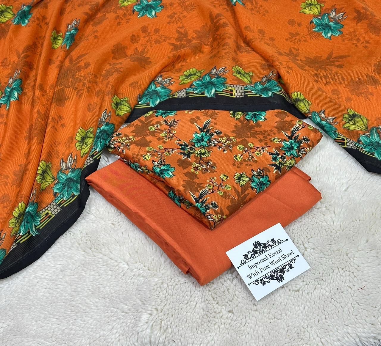 Kotrai Marina Winter 3PC Suit – Wool Shawl || 13 Colors