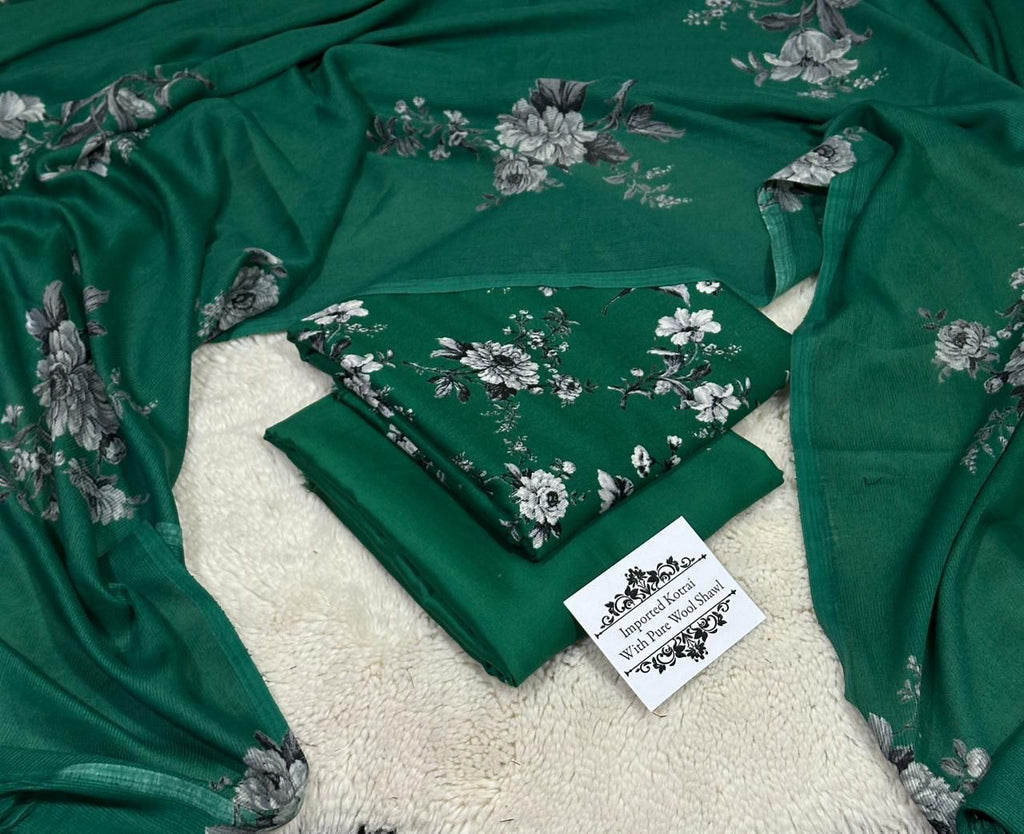 Kotrai Marina Winter 3PC Suit – Wool Shawl || 13 Colors