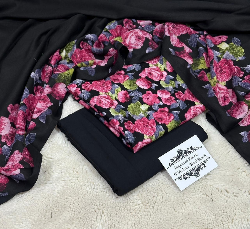 Kotrai Marina Winter 3PC Suit – Wool Shawl || 13 Colors