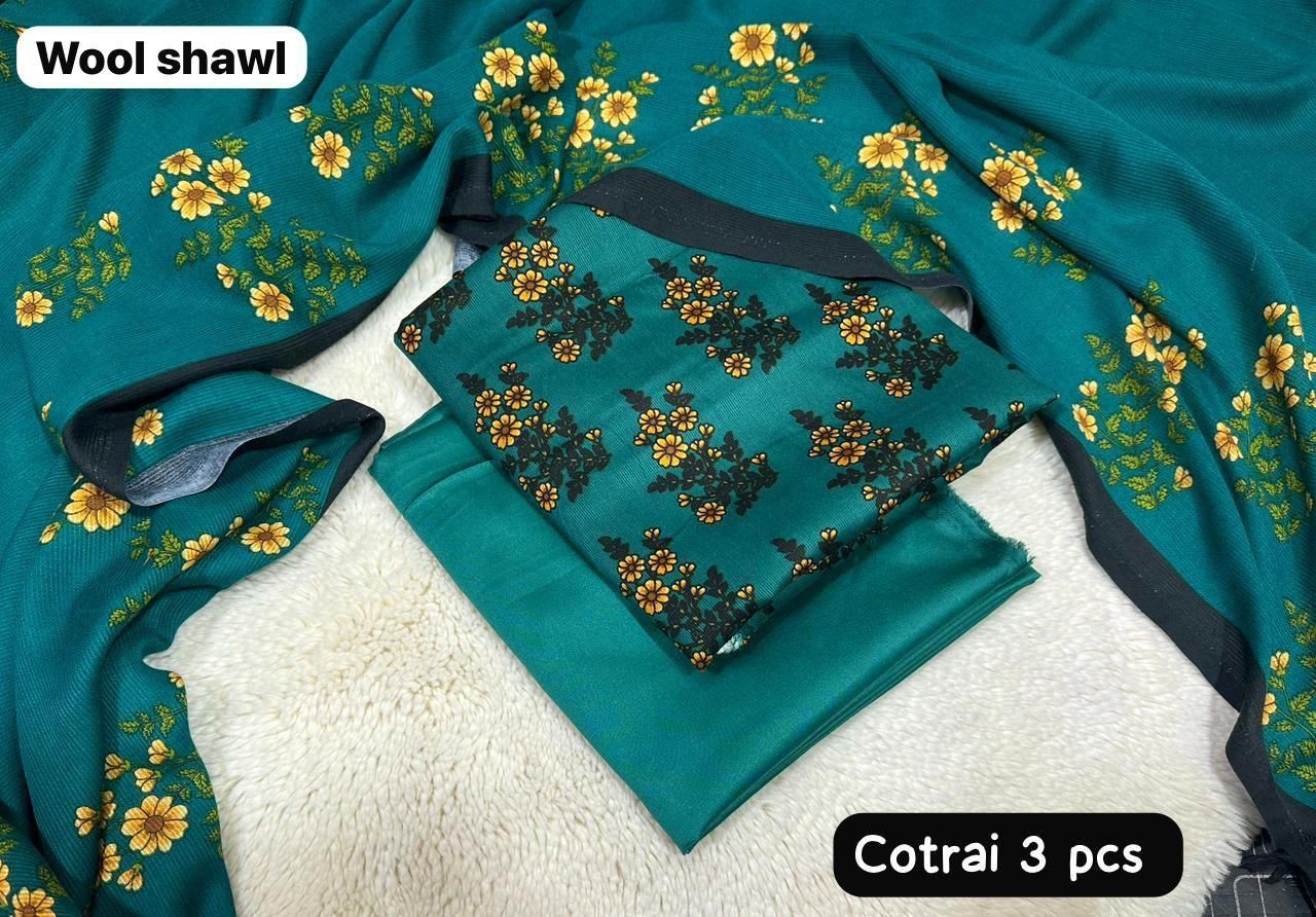 Winter Marina Kotrai 3PC Printed Suit || 10 Colors