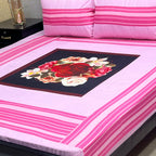 Premium Cotton Digital Gold 3PC Bedsheet