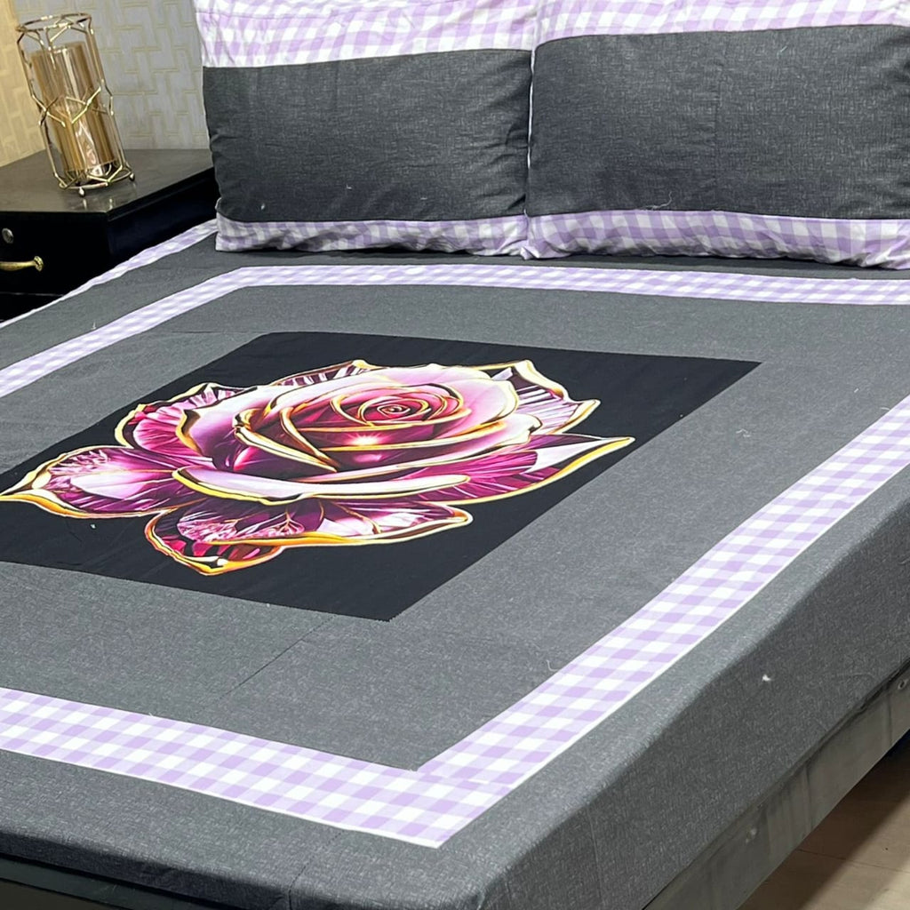 Premium Cotton Digital Gold 3PC Bedsheet