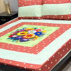 Premium Cotton Digital Gold 3PC Bedsheet