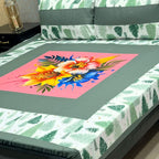 Premium Cotton Digital Gold 3PC Bedsheet