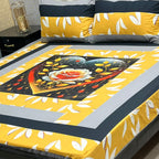 Premium Cotton Digital Gold 3PC Bedsheet