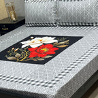 Premium Cotton Digital Gold 3PC Bedsheet