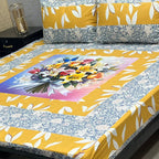 Premium Cotton Digital Gold 3PC Bedsheet